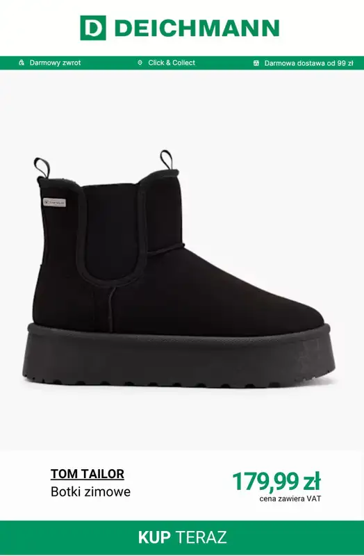 Deichmann - gazetka promocyjna Botki zimowe i śniegowce damskie od środy 19.11  - strona 4