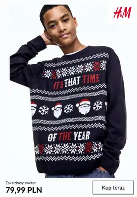 H&M - gazetka promocyjna Świąteczne swetry dziecięce od środy 19.11  - strona 7