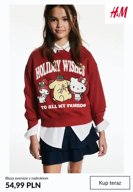 H&M - gazetka promocyjna Świąteczne swetry dziecięce od środy 19.11  - strona 4