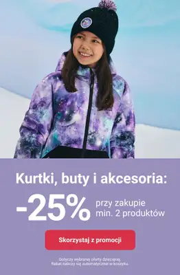 Smyk - gazetka promocyjna Kurtki, buty i akcesoria: -25% przy zakupie min. 2 szt. od środy 19.11 do czwartku 20.11