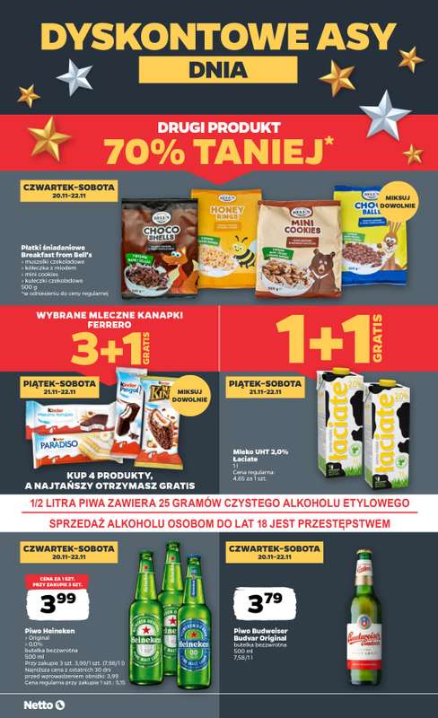 Netto - gazetka promocyjna Dyskontowe Asy Dnia! od czwartku 20.11 do soboty 22.11 - strona 2
