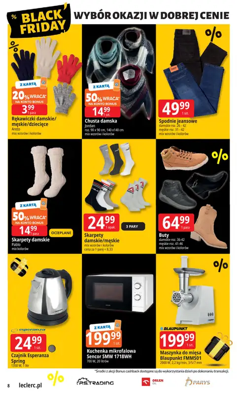 Leclerc - gazetka promocyjna Oferta E.Leclerc I Black Friday od wtorku 18.11 do soboty 29.11 - strona 8