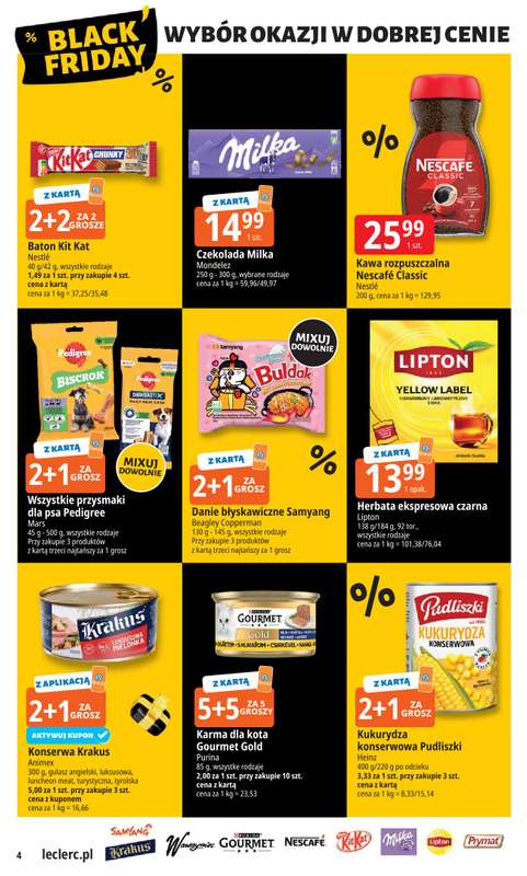 Leclerc - gazetka promocyjna Oferta E.Leclerc I Black Friday od wtorku 18.11 do soboty 29.11 - strona 4