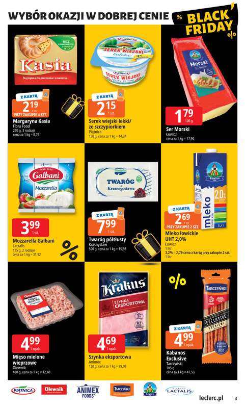 Leclerc - gazetka promocyjna Oferta E.Leclerc I Black Friday od wtorku 18.11 do soboty 29.11 - strona 3