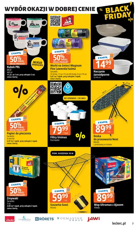 Leclerc - gazetka promocyjna Oferta E.Leclerc I Black Friday od wtorku 18.11 do soboty 29.11 - strona 7