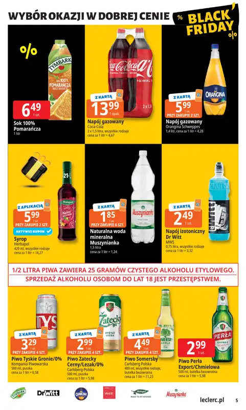 Leclerc - gazetka promocyjna Oferta E.Leclerc I Black Friday od wtorku 18.11 do soboty 29.11 - strona 5