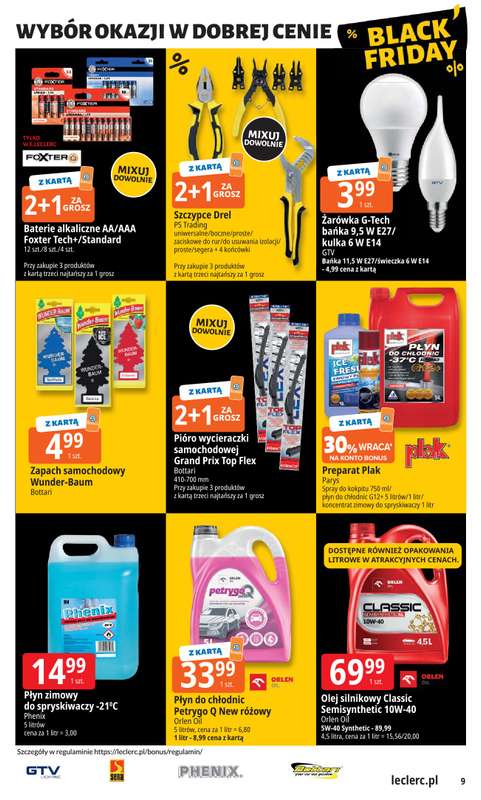 Leclerc - gazetka promocyjna Oferta E.Leclerc I Black Friday od wtorku 18.11 do soboty 29.11 - strona 9