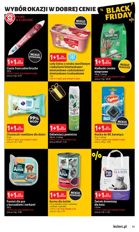 Leclerc - gazetka promocyjna Oferta E.Leclerc I Black Friday od wtorku 18.11 do soboty 29.11 - strona 11