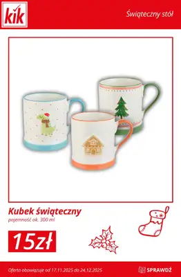 KiK - gazetka promocyjna Przygotuj się na Święta z KiK! od środy 19.11 do środy 24.12 - strona 6