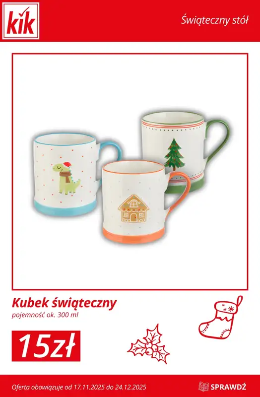 KiK - gazetka promocyjna Przygotuj się na Święta z KiK! od środy 19.11 do środy 24.12 - strona 6
