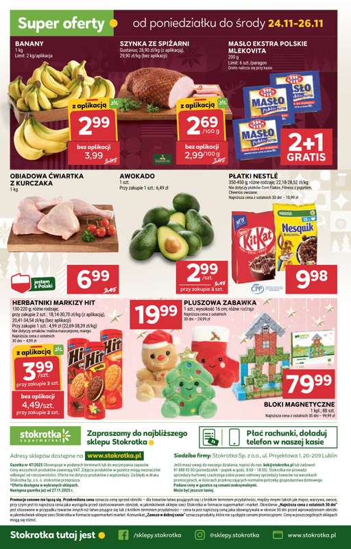 Stokrotka - gazetka promocyjna Gazetka Supermarket od czwartku 20.11 do środy 26.11 - strona 36