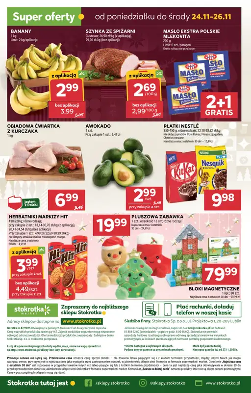 Stokrotka - gazetka promocyjna Gazetka Market od czwartku 20.11 do środy 26.11 - strona 21