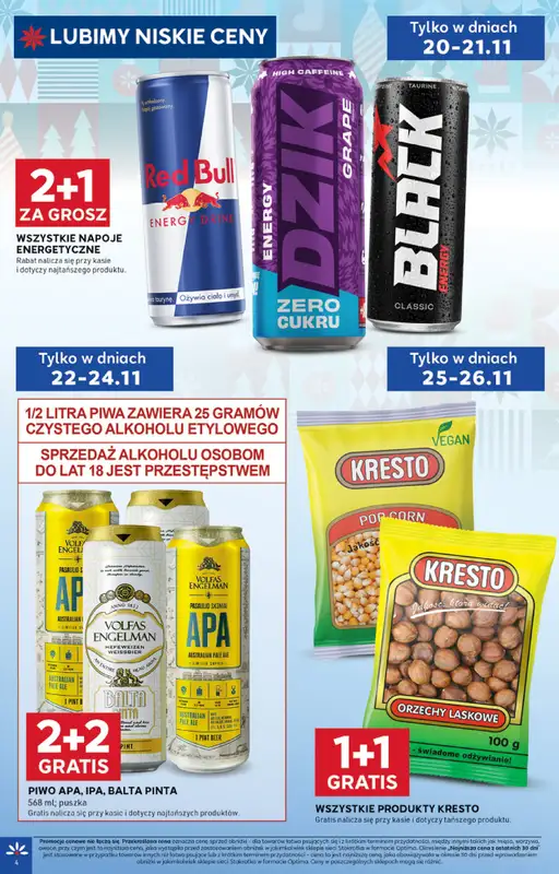 Stokrotka - gazetka promocyjna Gazetka Optima od czwartku 20.11 do środy 26.11 - strona 4