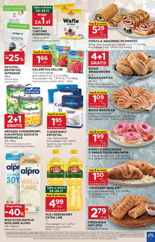 Stokrotka - gazetka promocyjna Gazetka Optima od czwartku 20.11 do środy 26.11 - strona 11