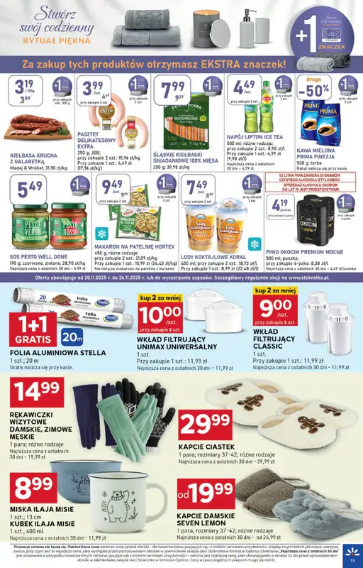 Stokrotka - gazetka promocyjna Gazetka Optima od czwartku 20.11 do środy 26.11 - strona 15