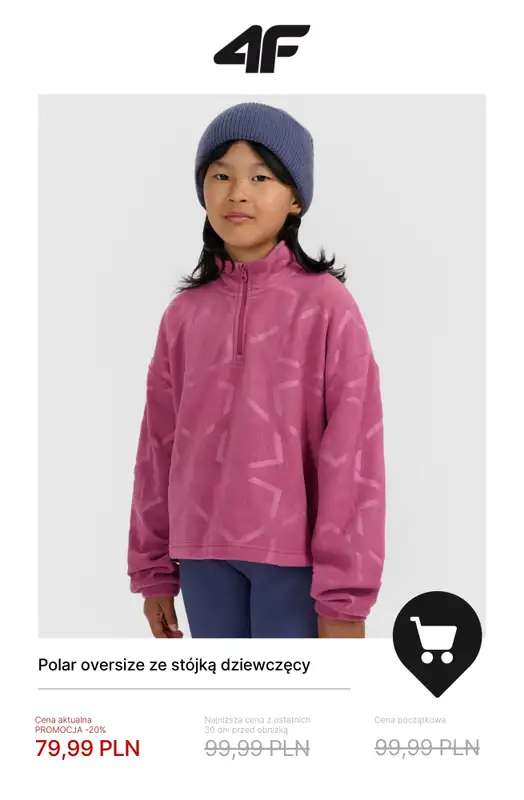 4F - gazetka promocyjna Polary i bielizna termiczna – maksymalne ciepło na zimę od środy 19.11  - strona 9