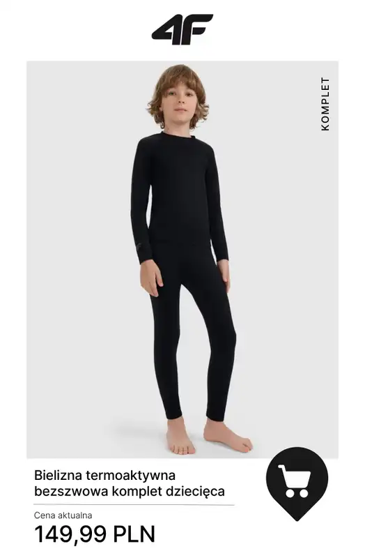 4F - gazetka promocyjna Polary i bielizna termiczna – maksymalne ciepło na zimę od środy 19.11  - strona 11