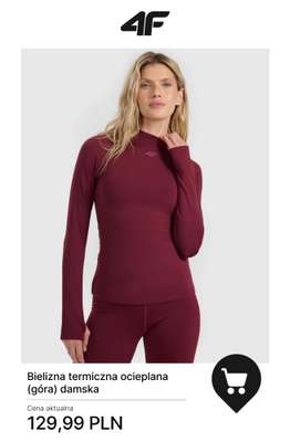 4F - gazetka promocyjna Polary i bielizna termiczna – maksymalne ciepło na zimę od środy 19.11  - strona 3