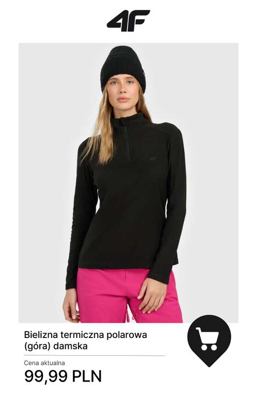 4F - gazetka promocyjna Polary i bielizna termiczna – maksymalne ciepło na zimę od środy 19.11  - strona 6