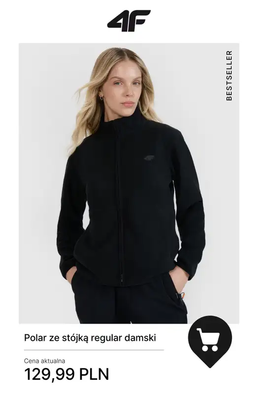 4F - gazetka promocyjna Polary i bielizna termiczna – maksymalne ciepło na zimę od środy 19.11  - strona 2