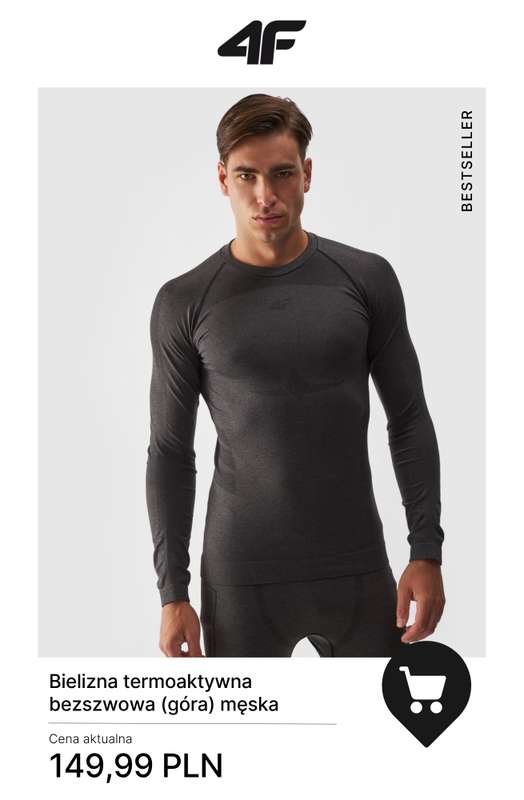 4F - gazetka promocyjna Polary i bielizna termiczna – maksymalne ciepło na zimę od środy 19.11  - strona 14
