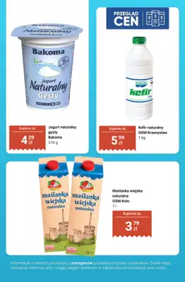 Dino - gazetka promocyjna Nabiał - przegląd cen od czwartku 20.11 do środy 26.11 - strona 9