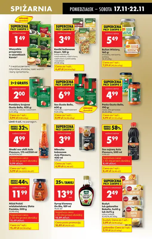 Biedronka - gazetka promocyjna Od poniedziałku, Z ladą tradycyjną od poniedziałku 17.11 do niedzieli 23.11 - strona 49