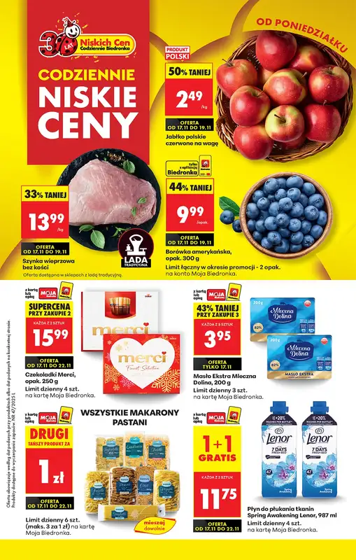 Biedronka - gazetka promocyjna Od poniedziałku, Z ladą tradycyjną  