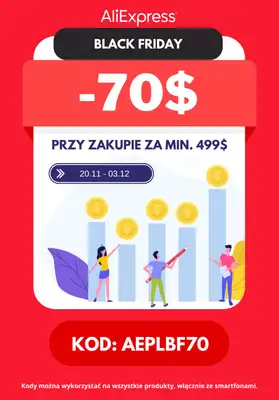 BLACK FRIDAY - gazetka promocyjna Aliexpress | Do -80% na Black Friday od czwartku 20.11 do środy 03.12 - strona 6