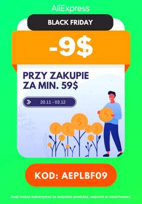 BLACK FRIDAY - gazetka promocyjna Aliexpress | Do -80% na Black Friday od czwartku 20.11 do środy 03.12 - strona 3