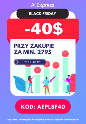 BLACK FRIDAY - gazetka promocyjna Aliexpress | Do -80% na Black Friday od czwartku 20.11 do środy 03.12 - strona 5