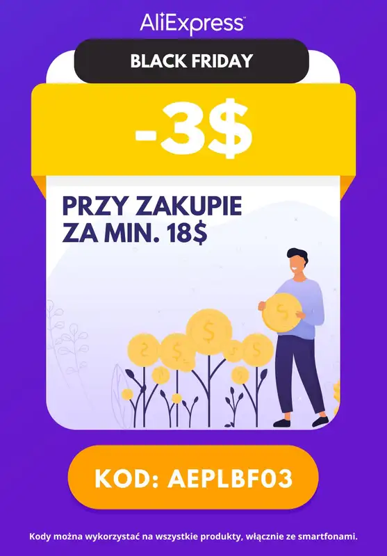 BLACK FRIDAY - gazetka promocyjna Aliexpress | Do -80% na Black Friday od czwartku 20.11 do środy 03.12 - strona 2