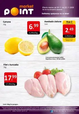 Market Point - gazetka promocyjna Promocje weekendowe od czwartku 20.11 do soboty 22.11