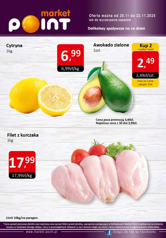 Market Point - gazetka promocyjna Promocje weekendowe od czwartku 20.11 do soboty 22.11