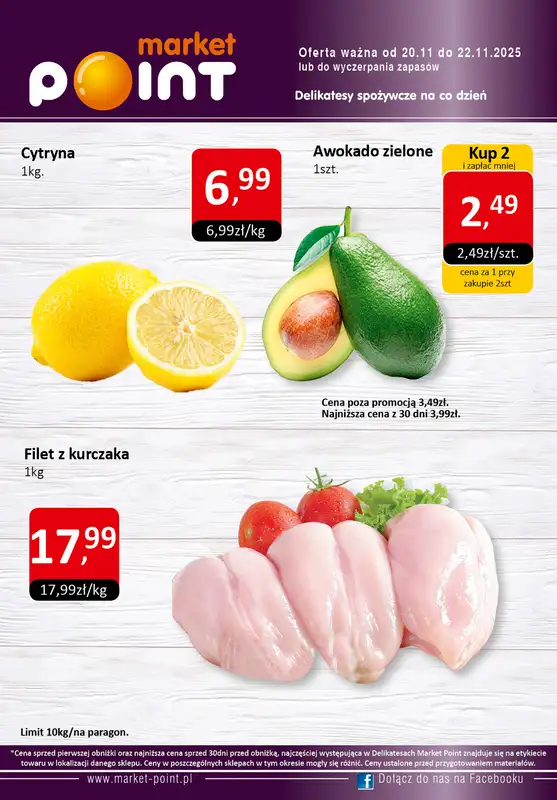 Market Point - gazetka promocyjna Promocje weekendowe od czwartku 20.11 do soboty 22.11