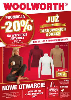 Woolworth - gazetka promocyjna WIELKIE OTWARCIE! TARNOWSKIE GÓRY, ul. Zagórska 220 od czwartku 27.11 do soboty 29.11