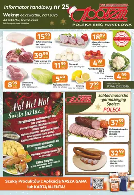 Społem Częstochowa - gazetka promocyjna Gazetka od czwartku 27.11 do wtorku 09.12