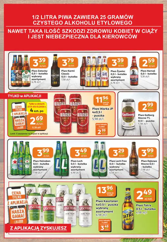 Społem Częstochowa - gazetka promocyjna Gazetka od czwartku 27.11 do wtorku 09.12 - strona 15