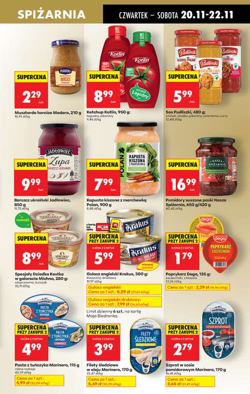 Biedronka - gazetka promocyjna Od czwartku, Z ladą tradycyjną od czwartku 20.11 do środy 26.11 - strona 55