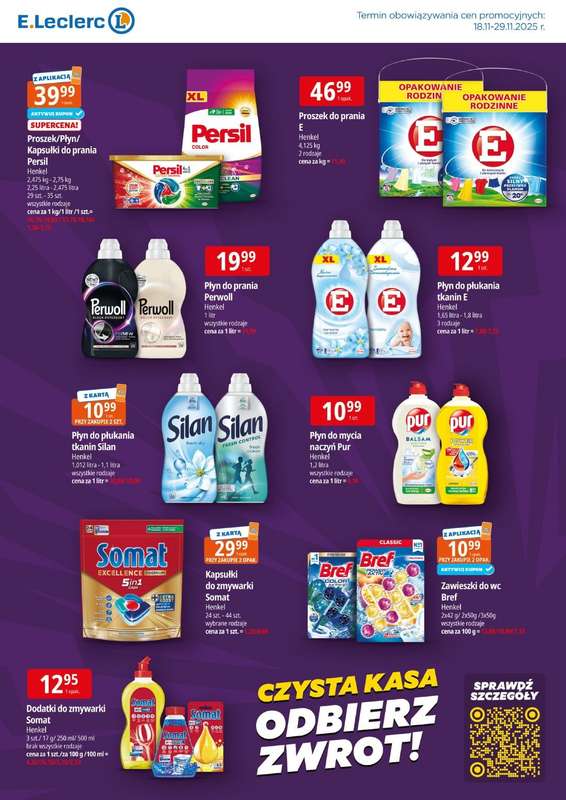 Leclerc - gazetka promocyjna Oferta E. Leclerc | Czysta kasa, odbierz zwrot! od wtorku 18.11 do soboty 29.11 - strona 2