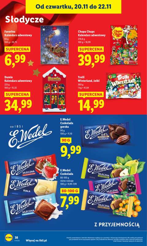 Lidl - gazetka promocyjna Oferta od czwartku od czwartku 20.11 do soboty 22.11 - strona 40