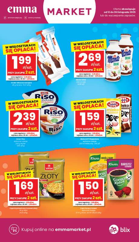 emma MARKET - gazetka promocyjna Gazetka od czwartku 13.11 do środy 26.11 - strona 4