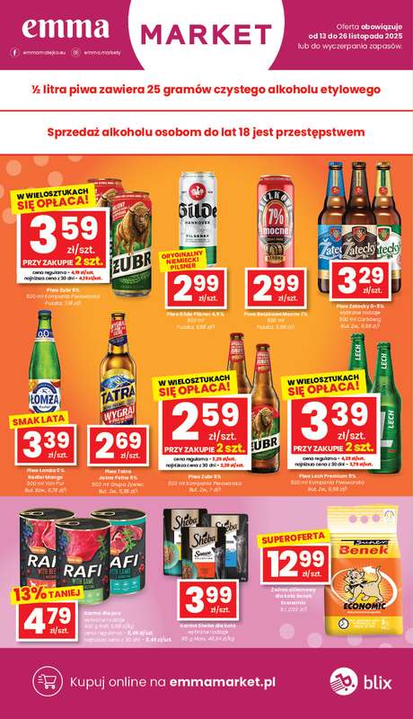emma MARKET - gazetka promocyjna Gazetka od czwartku 13.11 do środy 26.11 - strona 17