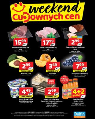 Delfin - gazetka promocyjna Weekend cudownych cen od czwartku 20.11 do niedzieli 23.11