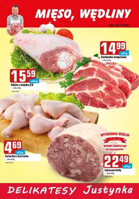 Delikatesy Justynka - gazetka promocyjna Plakaty promocyjne od czwartku 20.11 do niedzieli 23.11 - strona 2