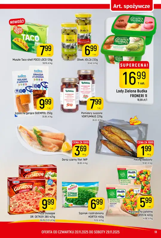 Delikatesy Piotruś Pan - gazetka promocyjna Gazetka od czwartku 20.11 do soboty 29.11 - strona 13