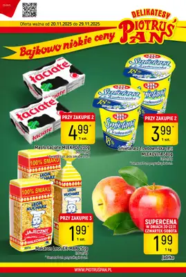 Delikatesy Piotruś Pan - gazetka promocyjna Gazetka od czwartku 20.11 do soboty 29.11