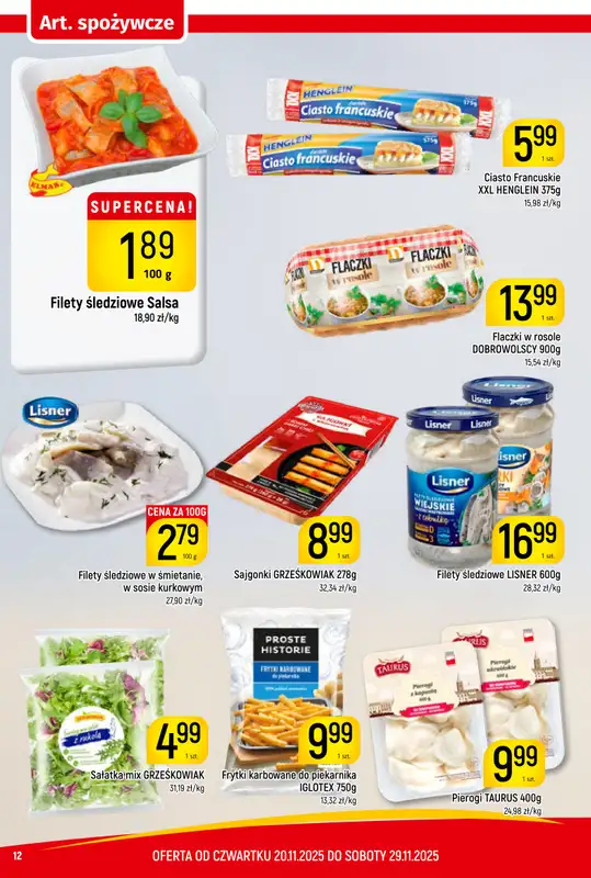 Delikatesy Piotruś Pan - gazetka promocyjna Gazetka od czwartku 20.11 do soboty 29.11 - strona 12