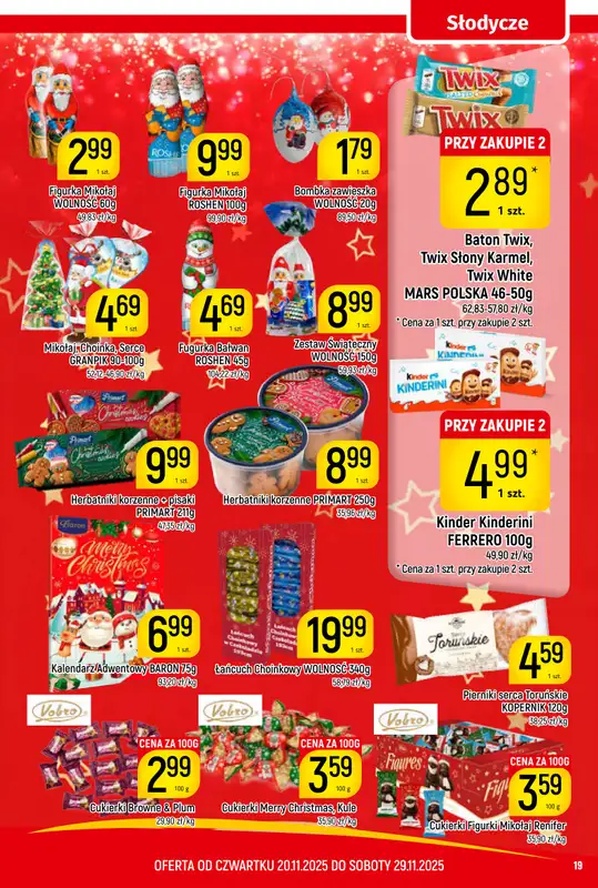 Delikatesy Piotruś Pan - gazetka promocyjna Gazetka od czwartku 20.11 do soboty 29.11 - strona 19