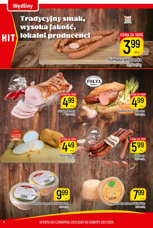 Delikatesy Piotruś Pan - gazetka promocyjna Gazetka od czwartku 20.11 do soboty 29.11 - strona 6